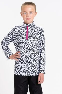 Schwarz Und Weiß - Dare 2b X Next Sensational Skioberteil Zwischenschicht Mit Stretch Für Mädchen