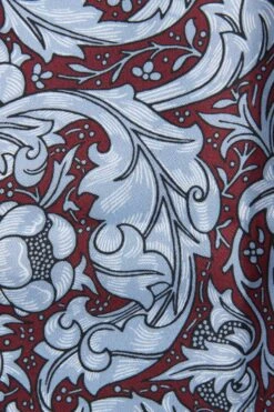 Bungunderrot/Marineblau, Bachelors Button - Morris & Co At Next Signature Set Mit Krawatte Und Einstecktuch -Next Geschäft T69049s4