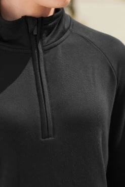 Schwarz - Next Elements Angerautes Thermo-Top Mit Halbem Reißverschluss -Next Geschäft T75 560s4