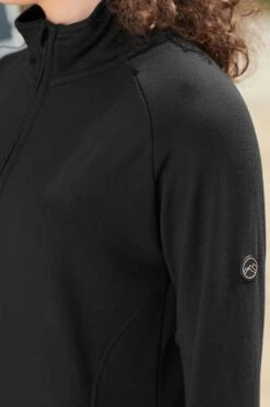 Schwarz - Next Elements Angerautes Thermo-Top Mit Halbem Reißverschluss -Next Geschäft T75 560s5