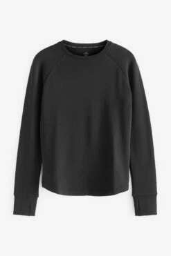 Schwarz - Next Elements Angerautes Langärmliges Thermoshirt -Next Geschäft T75557s5