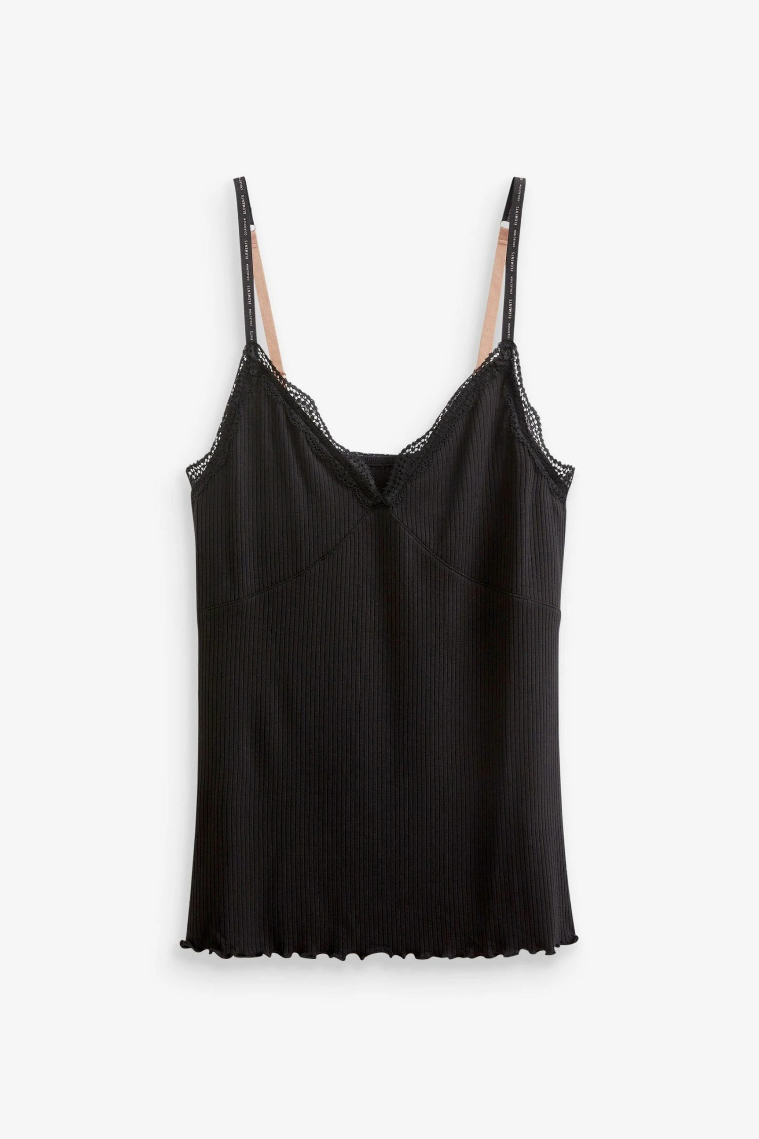 Schwarz Und Creme - Next Elements Leichte, Gerippte Thermo-Trägertops, 2er-Pack 10 Schwarz Und Creme - Next Elements Leichte, Gerippte Thermo-Trägertops, 2er-Pack – Bild 10