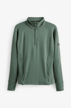 Salbeigrün - Next Elements Angerautes Thermo-Top Mit Halbem Reißverschluss 13 Salbeigrün - Next Elements Angerautes Thermo-Top Mit Halbem Reißverschluss -Next Geschäft T75561s6