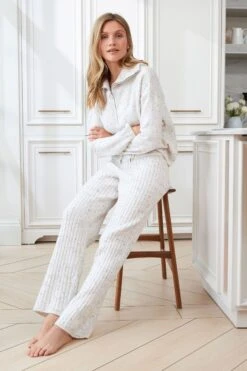 Ecru Creme - Next Strickhose Aus Noppengarn Mit Weitem Bein