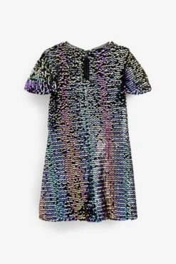 Next Glitzerndes Partykleid Aus Velours Mit Pailletten (3-16yrs) -Next Geschäft T99482s7