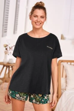 Anthrazitgrau - Morris & Co. At Next Baumwollpyjama Mit Shorts -Next Geschäft U00656s3