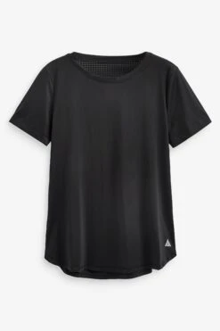 Schwarz - Next Active Sports Leichtes T-Shirt Mit Netzstoffeinsatz 9 Schwarz - Next Active Sports Leichtes T-Shirt Mit Netzstoffeinsatz -Next Geschäft U03 859s5