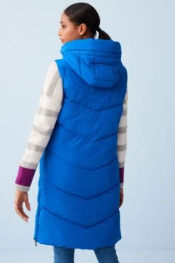 Next Lange, Wattierte Weste Mit Kapuze -Next Geschäft U13703s3