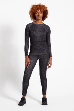 Zebramuster, Schwarz - Dare 2b X Next Levitation Baselayer-Set