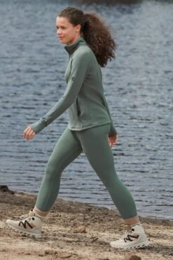 Salbeigrün - Next Elements Thermo-Leggings Mit Fleece-Futter -Next Geschäft U28757s3