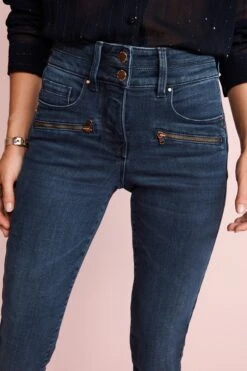 Reißverschlusstasche, Tintenblau - Next Lift, Slim And Shape Skinny-Jeans -Next Geschäft U36 663s4