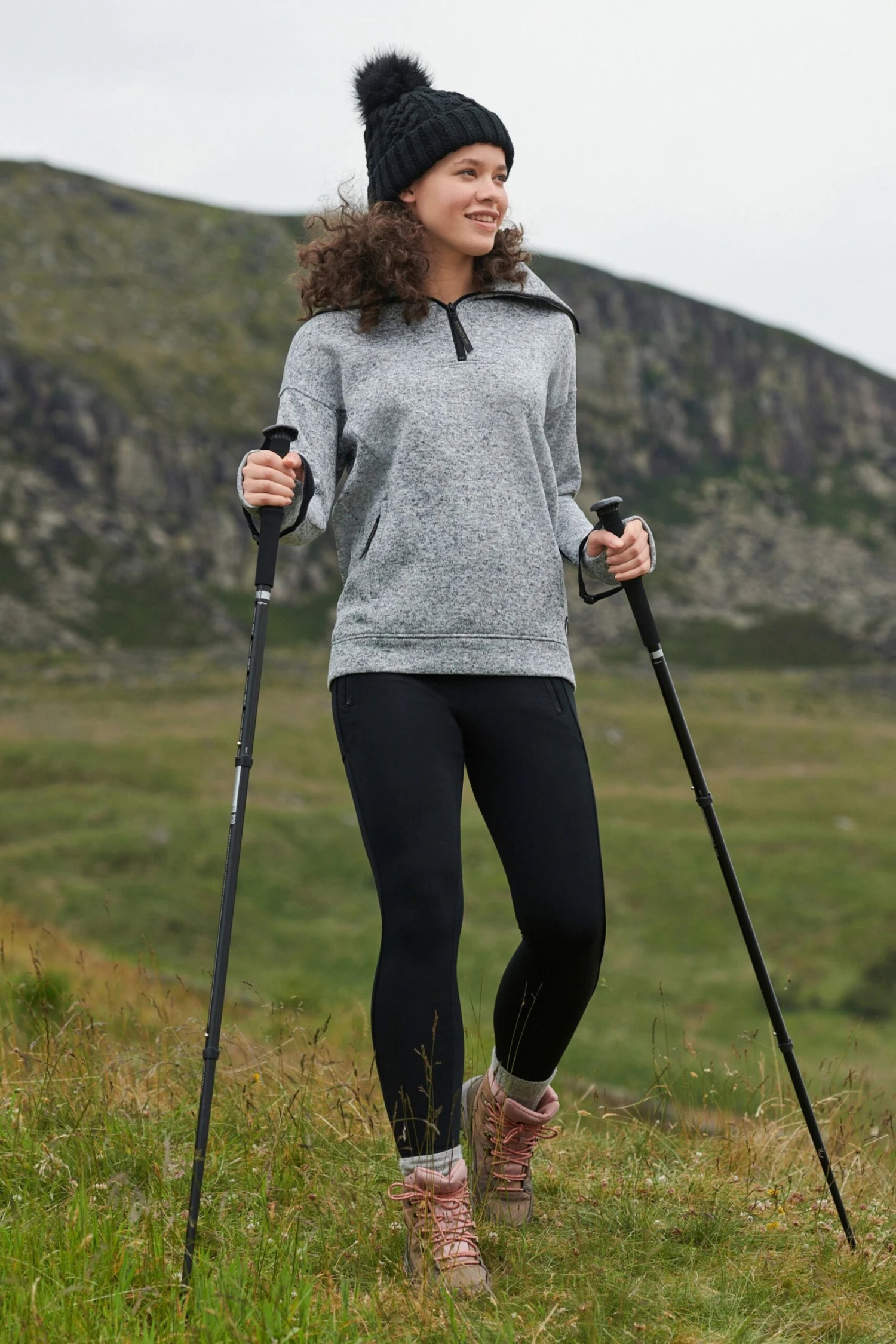 Next Active Sports Outdoor-Sweatshirt Mit RV-Kragen In Strickoptik 2 Next Active Sports Outdoor-Sweatshirt Mit RV-Kragen In Strickoptik – Bild 2