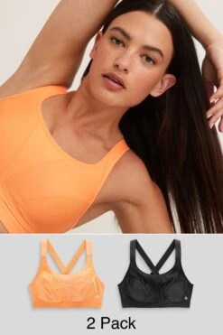 Next Active Sports Crop-Tops Mit Starkem Halt, 2er-Pack