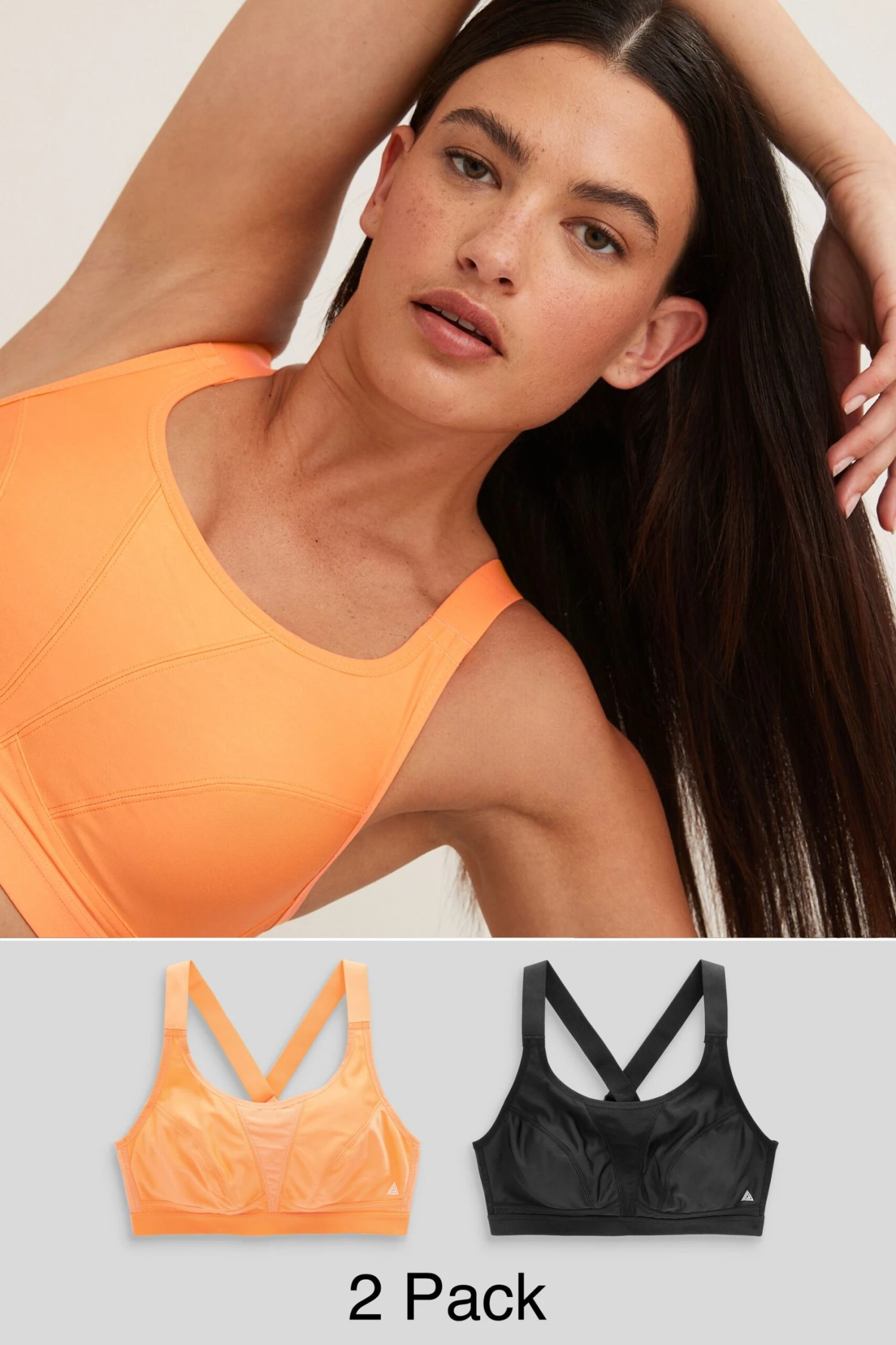 Next Active Sports Crop-Tops Mit Starkem Halt, 2er-Pack 1 Next Active Sports Crop-Tops Mit Starkem Halt, 2er-Pack