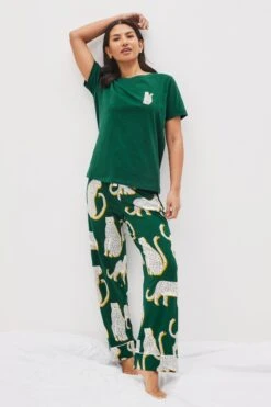 Grün/Lionel - Scion At Next Pyjama Aus Baumwolljersey -Next Geschäft U62 301s3