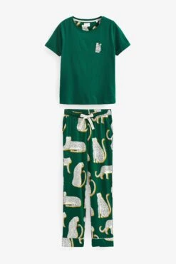 Grün/Lionel - Scion At Next Pyjama Aus Baumwolljersey -Next Geschäft U62301s5