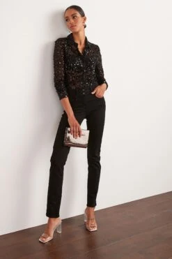 Next Langärmeliges Hemd Mit Geraffter Vorderseite -Next Geschäft U63931s3