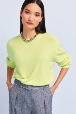 Limettengrün - Next Kuscheliger Rundhalspullover