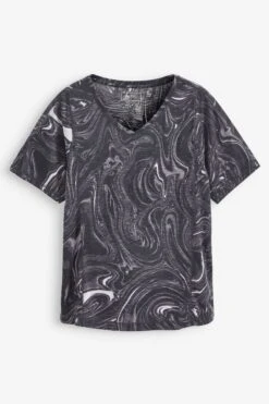 Next Active Sports Kurzärmeliges Top Mit V-Ausschnitt -Next Geschäft U73 587s6