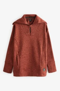 Next Active Sports Outdoor-Sweatshirt Mit RV-Kragen In Strickoptik -Next Geschäft U75 124s5