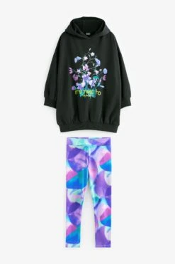 Next Kapuzensweatshirt Und Sport-Leggings Im Set (3-16yrs) -Next Geschäft U80 494s5