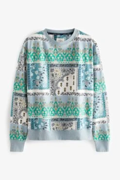 Blau Mit Bandanamuster - Next Superweicher Kuscheliger Pyjam -Next Geschäft U81 931s8