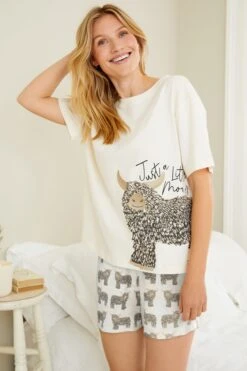 Next Pyjama Hamish The Highland Cow Kurzes Pyjama-Set (2 Tlg) -Next Geschäft b1a710cd 04e7 5dd4 9061 35750a4ee2de