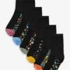 Next Kurzsocken Söckchen Mit Gemustertem Fußbett Im 5er-Pack (1-Paar)