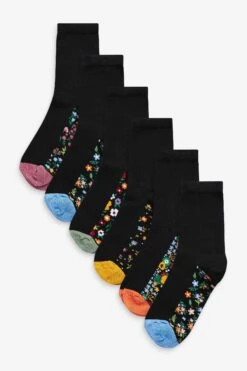Next Kurzsocken Söckchen Mit Gemustertem Fußbett Im 5er-Pack (1-Paar)