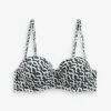 Next Bügel-Bandeau-Bikini-Top Bedruckter Bikini - Bandeau-Oberteil (1-St)