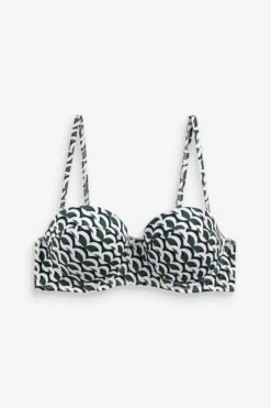 Next Bügel-Bandeau-Bikini-Top Bedruckter Bikini - Bandeau-Oberteil (1-St)