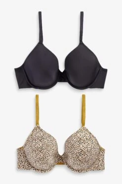 Next Fullcup-BH Leicht Wattierte T-Shirt-Vollschalen-BHs, 2er-Pack (2-tlg)