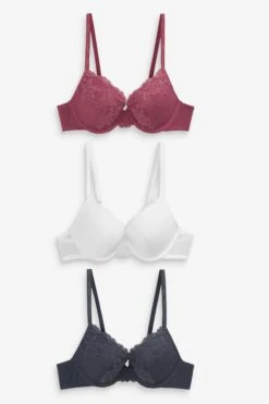 Next Dekolleté-BH Push-up-Dekolleté-BHs Aus Spitze, 3er-Pack (3-tlg)