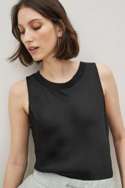 Next Blusentop »Langes Satinträgertop Mit Gerippter Kante« (1-tlg) -Next Geschäft fb465a42 31f8 5f81 a54e 5edabd55c81d